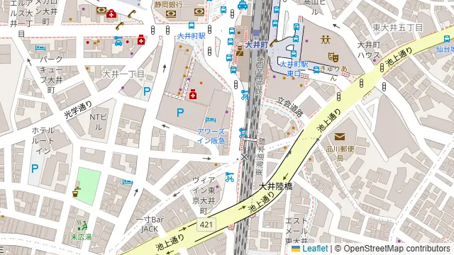 豊洲市場 さかな酒場 魚星 大井町駅阪急大井町ガーデン店の周辺地図