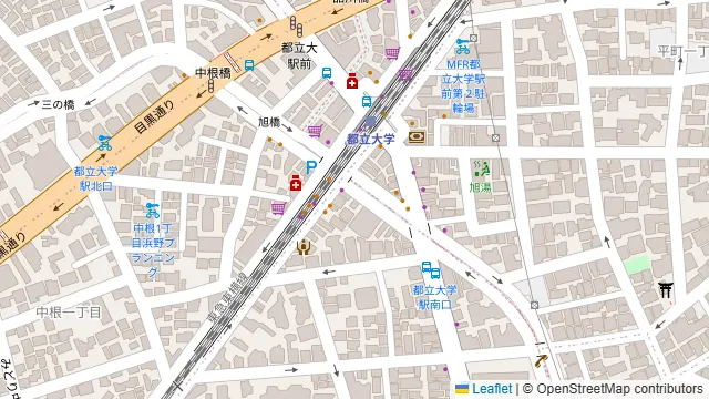 串焼 くるり 都立大学店の周辺地図