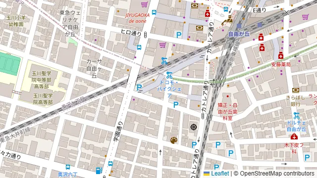 カギヤブルワリー 自由が丘店の周辺地図