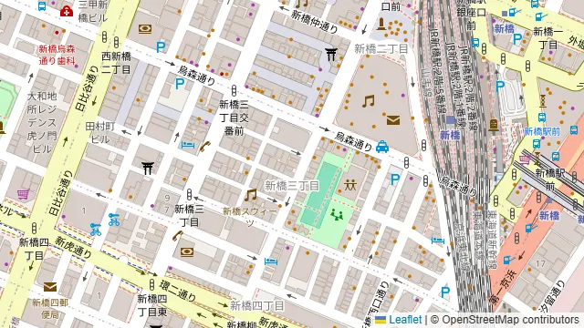 マルゴ新橋の周辺地図