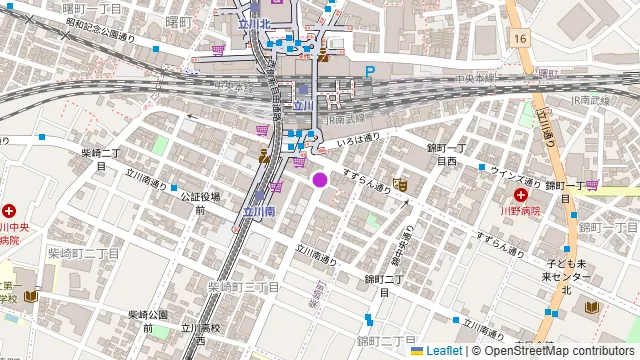カステリーナ 立川の周辺地図