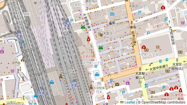 ダーツバー&ダイニング REGALO 大宮東口駅前店の周辺地図