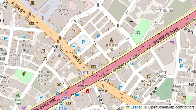 大阪焼肉・ホルモンふたご 六本木店の周辺地図