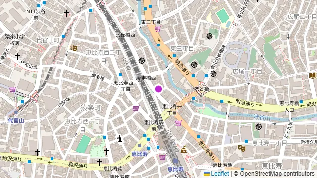 恵比寿EastGalleryの周辺地図