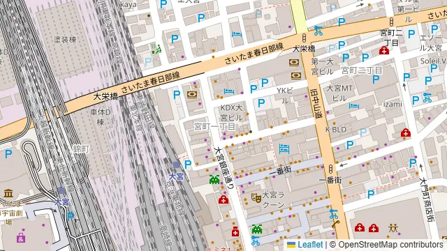 Beer Pong BAR GROVE 大宮店の周辺地図