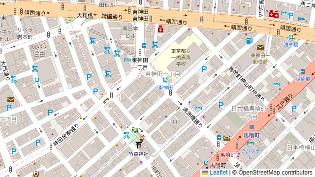 BAKUROCHO+の周辺地図