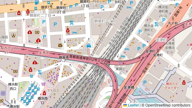 DUMBO PIZZA FACTORY 横浜の周辺地図