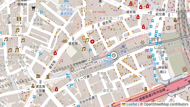 GOCCHI BATTA 渋谷道玄坂の周辺地図