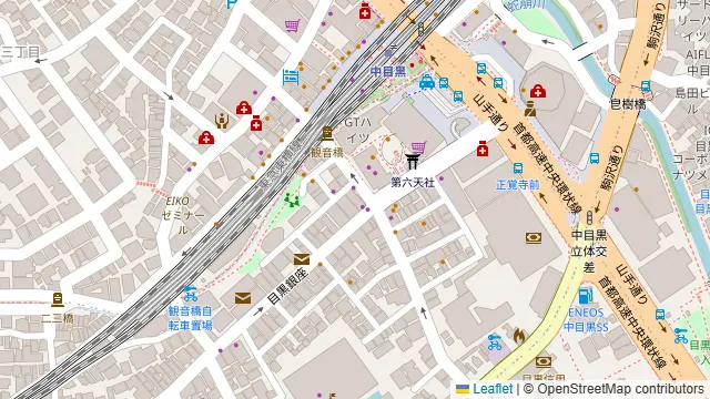 Chillrug 中目黒店の周辺地図