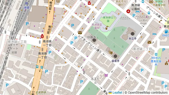 古民家個室 ランドーズ 南池袋1号店の周辺地図