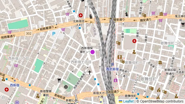 BBQテラス西新宿Ⅱの周辺地図