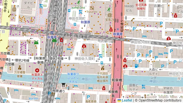 Darts UP 秋葉原店の周辺地図