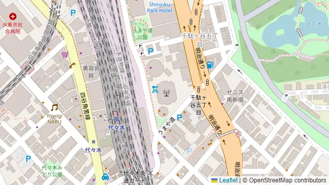 チャイニーズダイニング 好来 代々木店の周辺地図