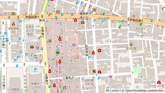 スカーレットの周辺地図
