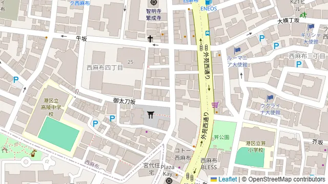 ピッツェリア ブガンヴィッレ 広尾の周辺地図