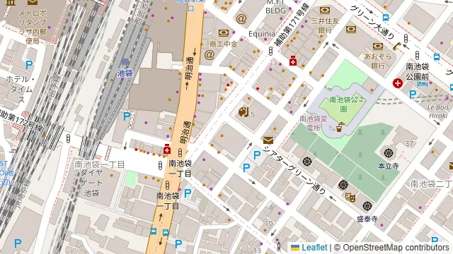 古城の国のアリスの周辺地図