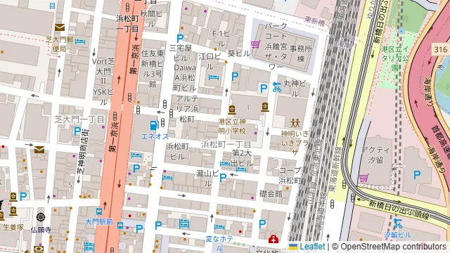 Pacific Hubの周辺地図