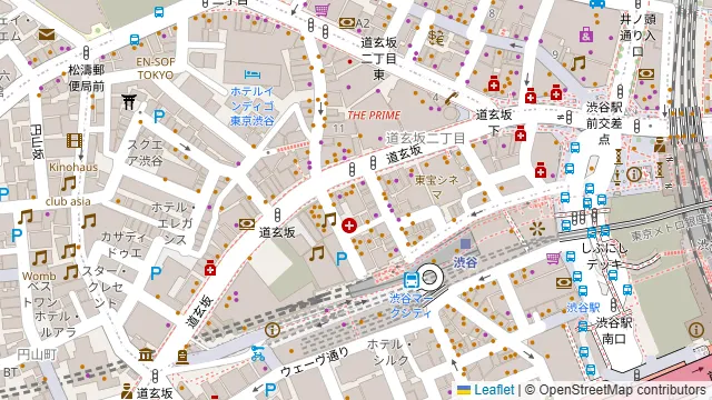 渋谷ピカリエリゾート本店の周辺地図