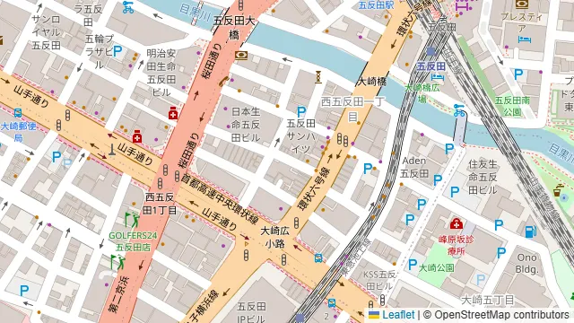 すし居酒屋まんげつ 五反田店の周辺地図