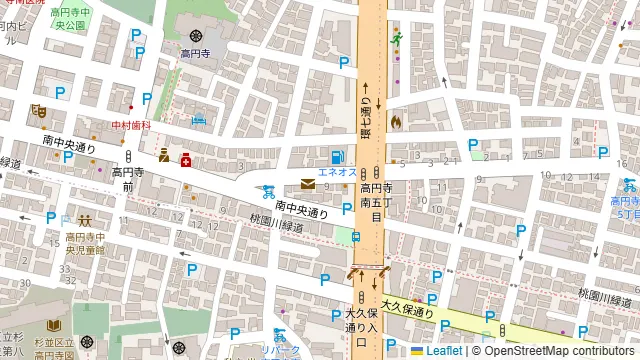 バニーパーティー高円寺の周辺地図