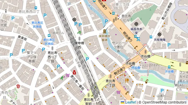 恵比寿 イーストギャラリーの周辺地図