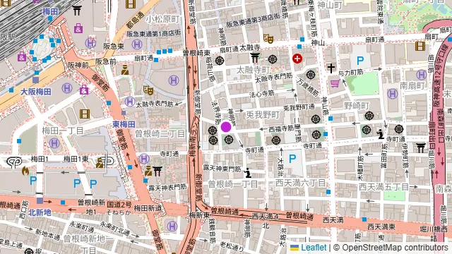 Neige梅田の周辺地図