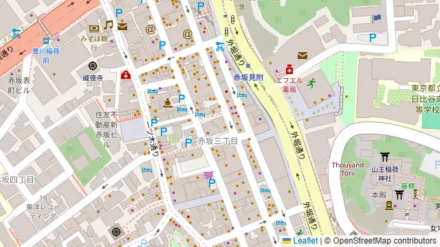 銀座のステーキ 赤坂店の周辺地図