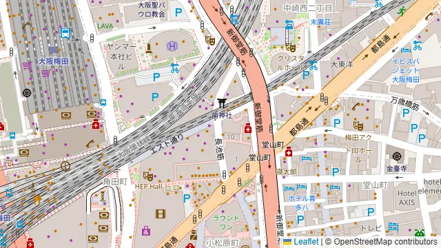 TKP大阪梅田カンファレンスセンターの周辺地図
