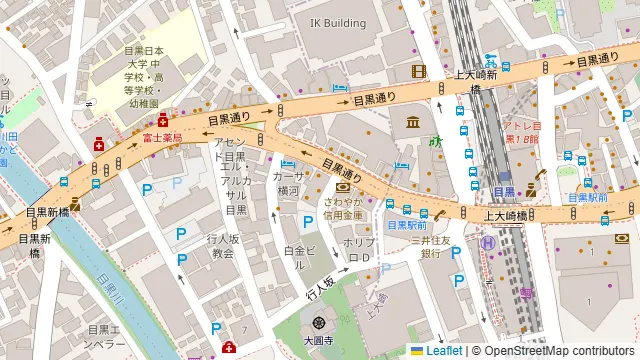 とん豚テジ 目黒店の周辺地図