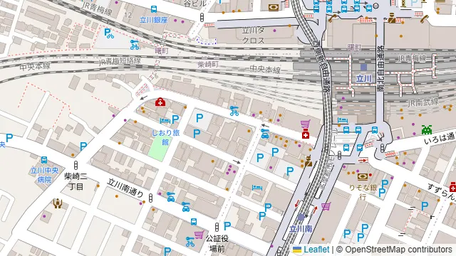 Darts UP 立川南口の周辺地図