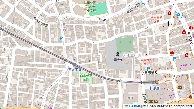 THEATER三茶の周辺地図