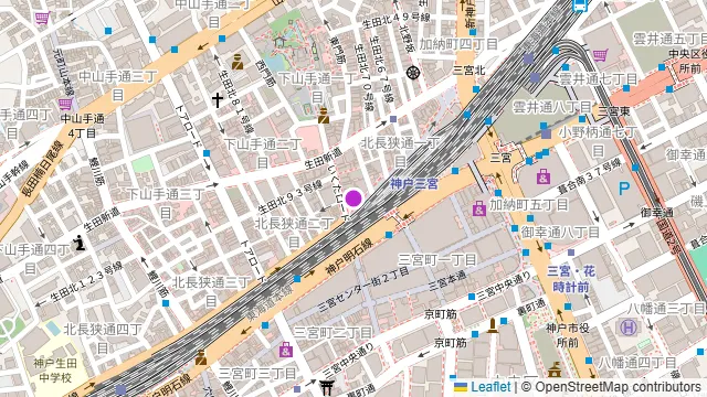 UNLIMITED 神戸三宮店の周辺地図