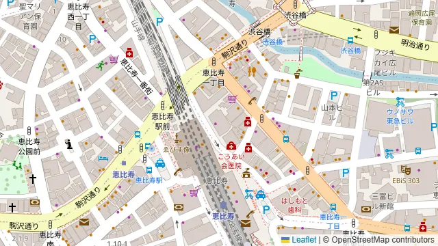 メデューサの周辺地図