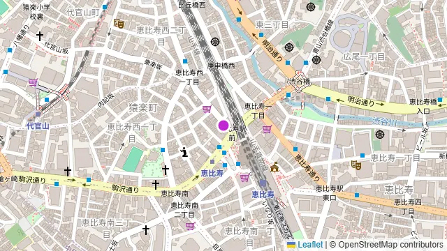 恵比寿シーシャ&バー ラファーム La Femmeの周辺地図