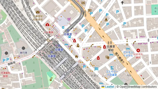 香家 日暮里駅前店の周辺地図