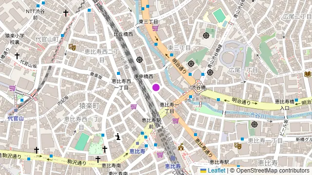 恵比寿EastGalleryの周辺地図