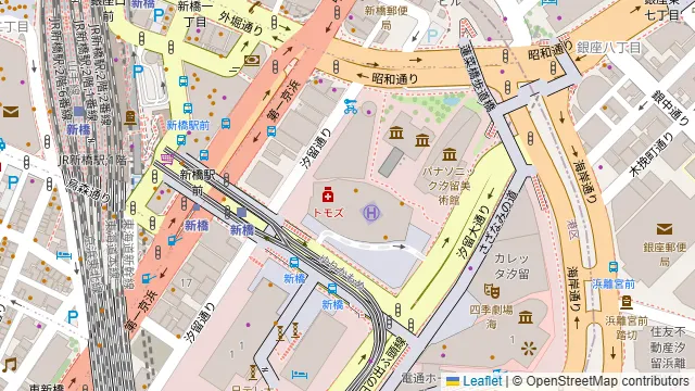 パリアッチョ 汐留店の周辺地図