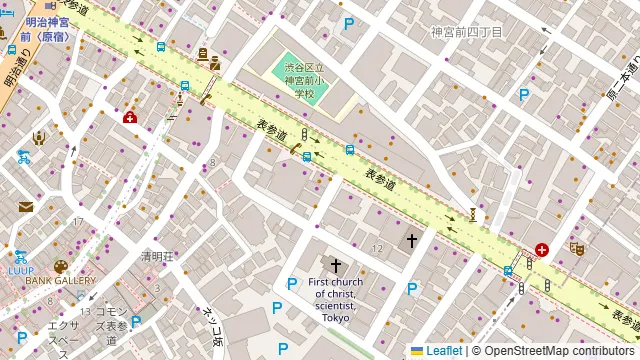 カフェ・ラ・ボエム 表参道の周辺地図