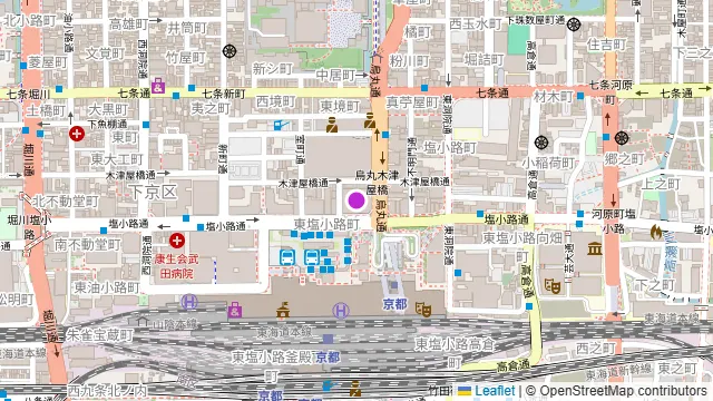 ホテルグランヴィア京都(宴会場)の周辺地図