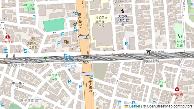 AGALINE高円寺の周辺地図