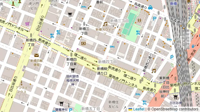 新虎ガーデンの周辺地図