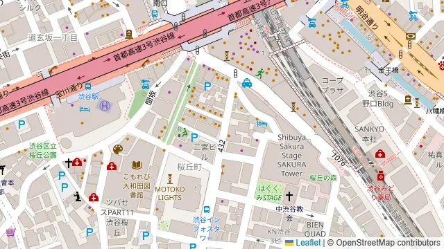 START BARの周辺地図