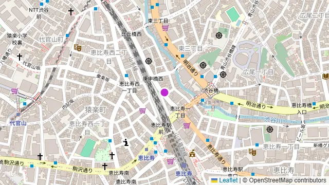 MEDUSA(メデューサ)恵比寿 RESTAURANT & BAR LOUNGEの周辺地図