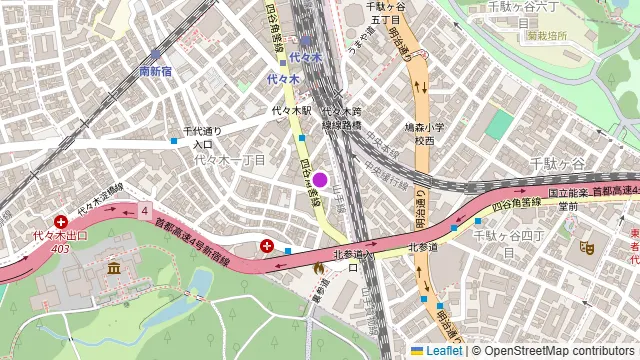 上海酒場 代々木西口店の周辺地図