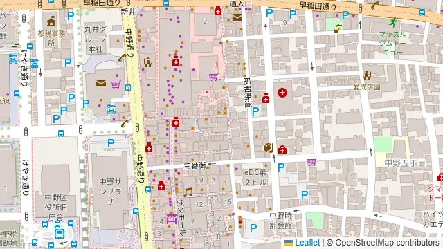 隠れ家キッチンGARRET中野の周辺地図