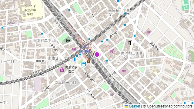 カラオケシティベア 南浦和店の周辺地図