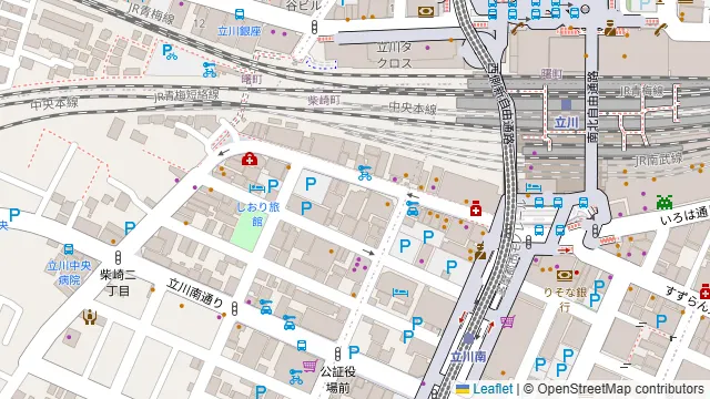Darts UP 立川南口の周辺地図