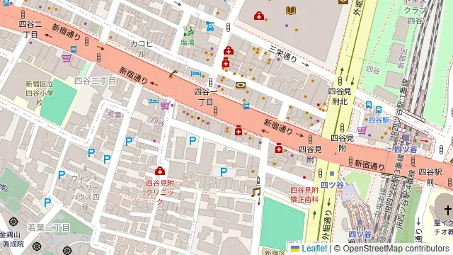 ガチ中華 享京味・融合菜 四谷店の周辺地図