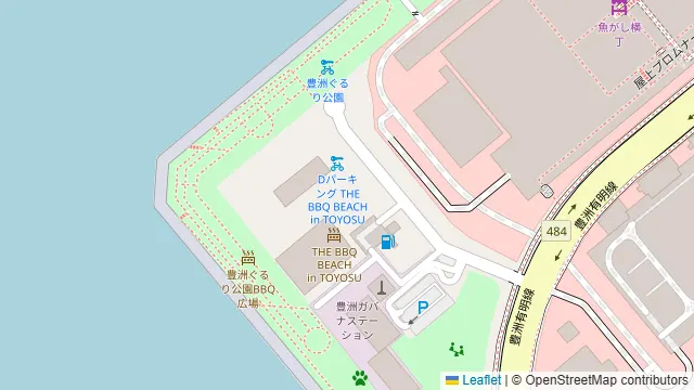 THE BBQ BEACH in TOYOSUの周辺地図