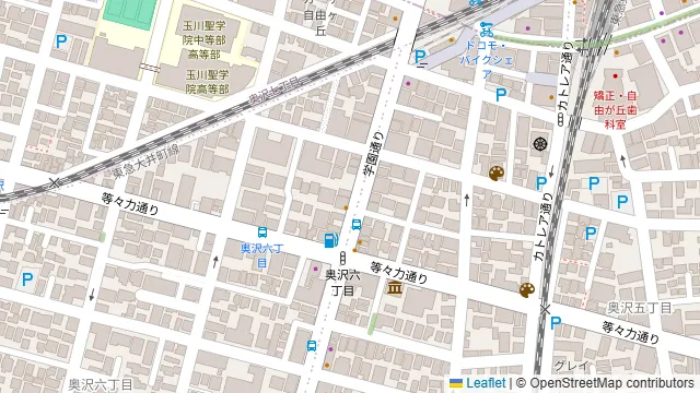 泰興楼 自由が丘店の周辺地図